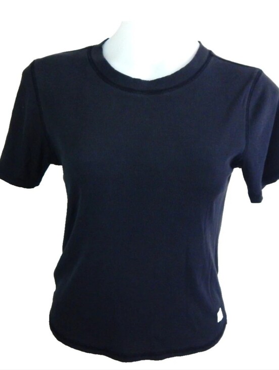 Vuori Tops - Vuori Pose Ribbed Crop Tee